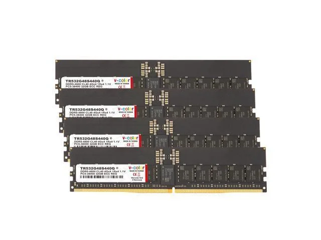 V-color V-color TR532G48S440Q 128GB (4×32GB) DDR5 4800 CL40 ECC R-DIMM 1.10V — product photo
