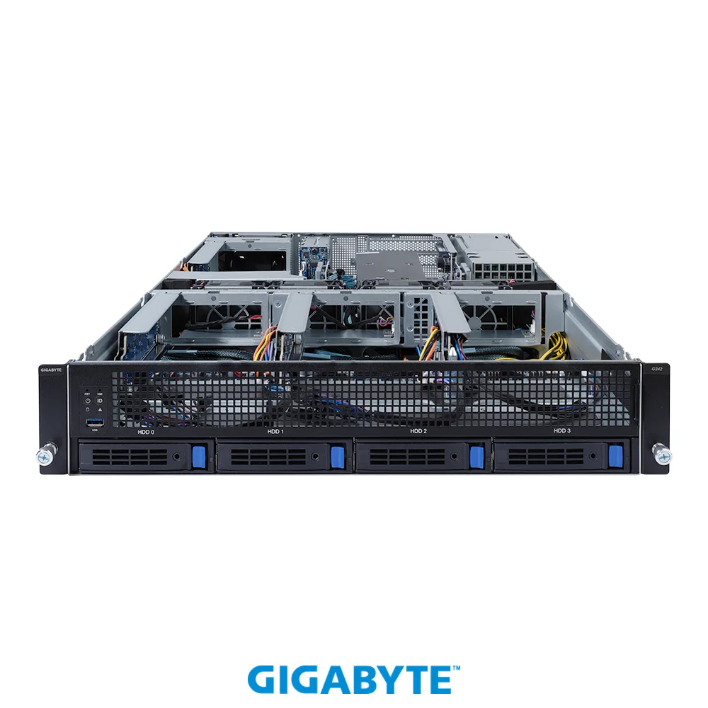 GIGABYTE GIGABYTE G242-Z12 2U barebone server — product photo