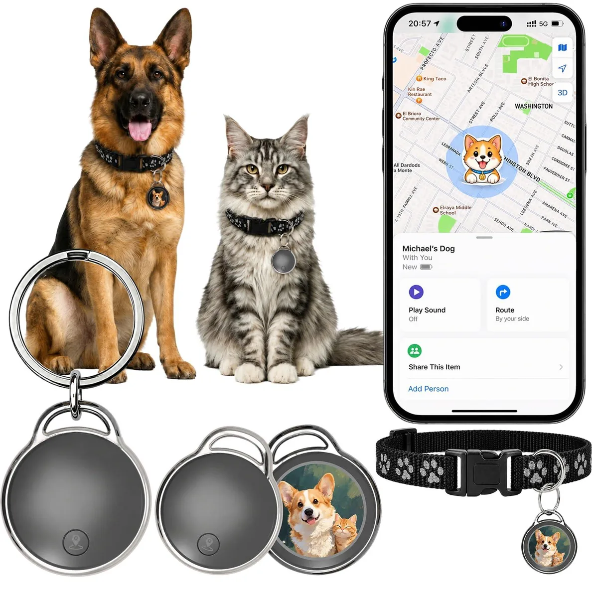  SxingUxing Pets-F18B GPS Tracker for Dogs/Cats — product photo