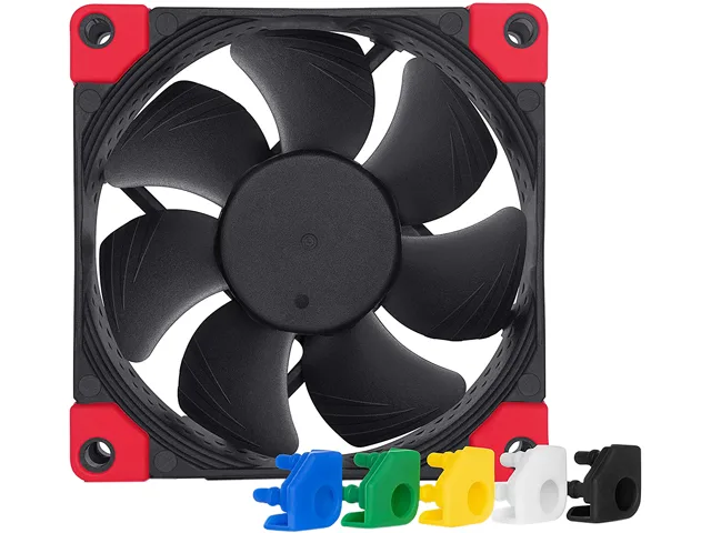 Noctua Noctua NF-A8 PWM chromax.black.swap 80mm case fan with coloured anti-vibration pads — product photo