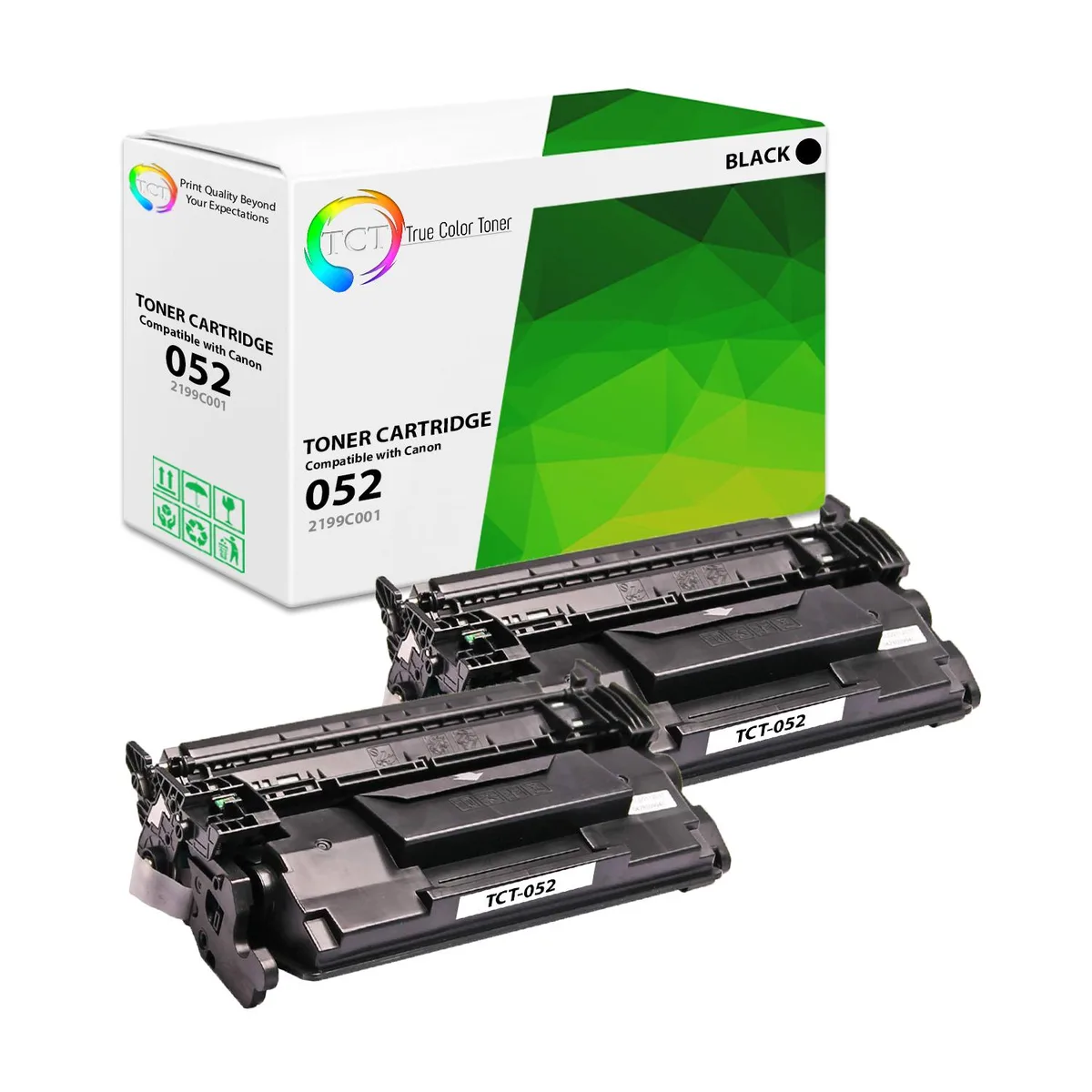 True Color Toner True Color Toner 052 Black Toner Cartridge 2 Pack 3100 Pages — product photo