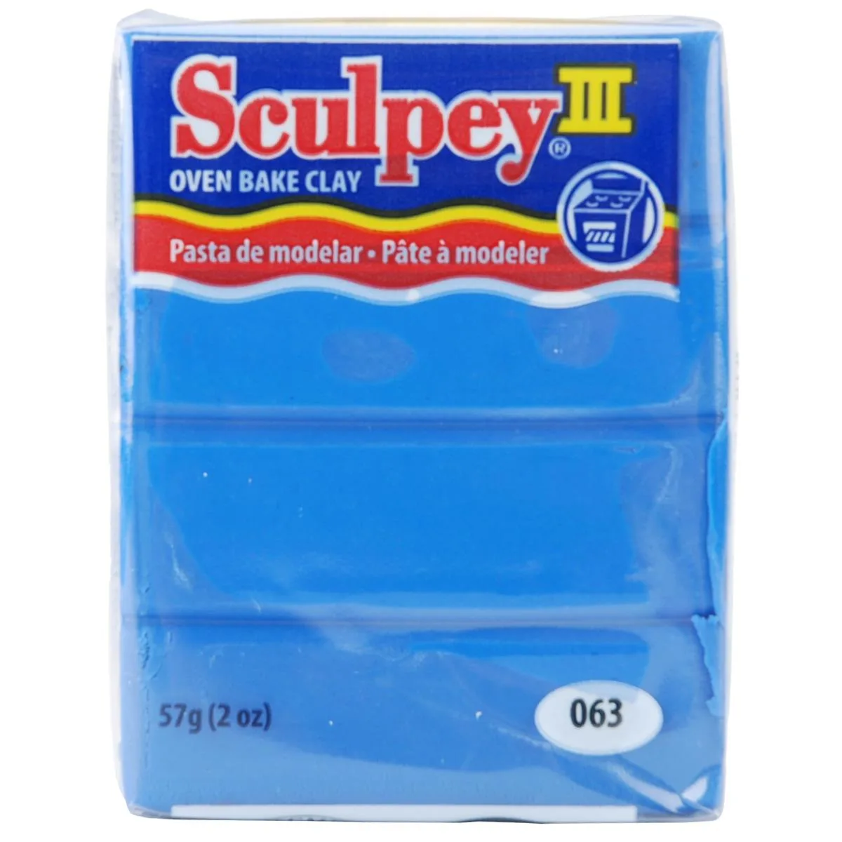 POLYFORM POLYFORM Sculpey III Polymer Clay 2oz New Blue Sculpting — product photo