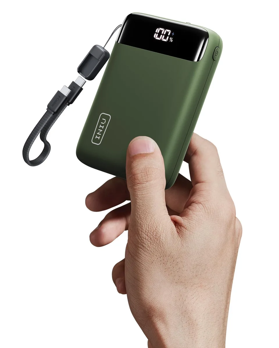  INIU P512 20000mAh 22.5W Power Bank Green — product photo