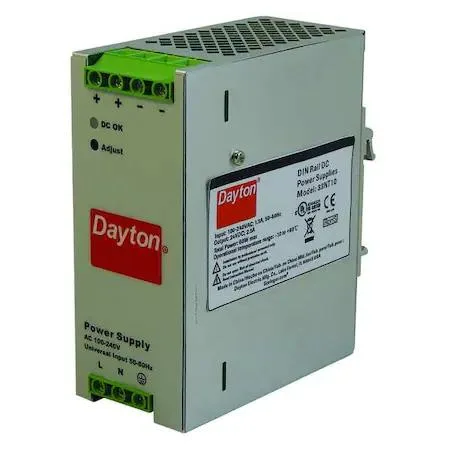 Dayton Dayton 33NT10 24V 60W 2.5A DIN Rail line protection — product photo