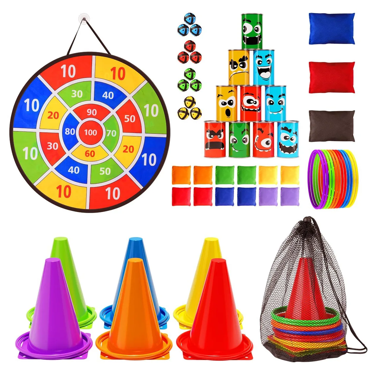 Worry Free Gadgets LMX523215 58PCS Carnival Games Combo Set game — product photo