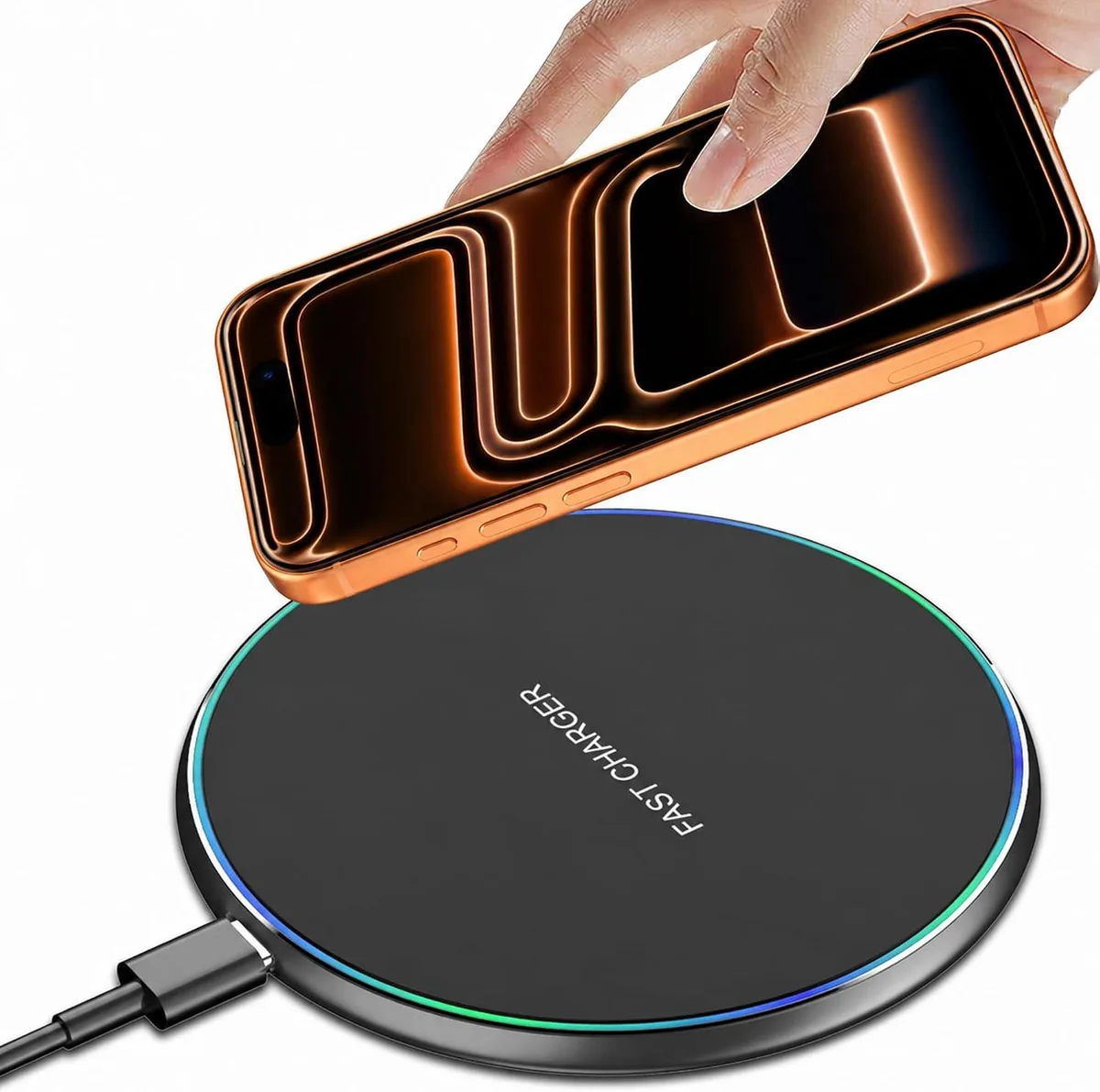 Luisport Luisport 15W Wireless Charger Pad 6.5mm USB-C — product photo