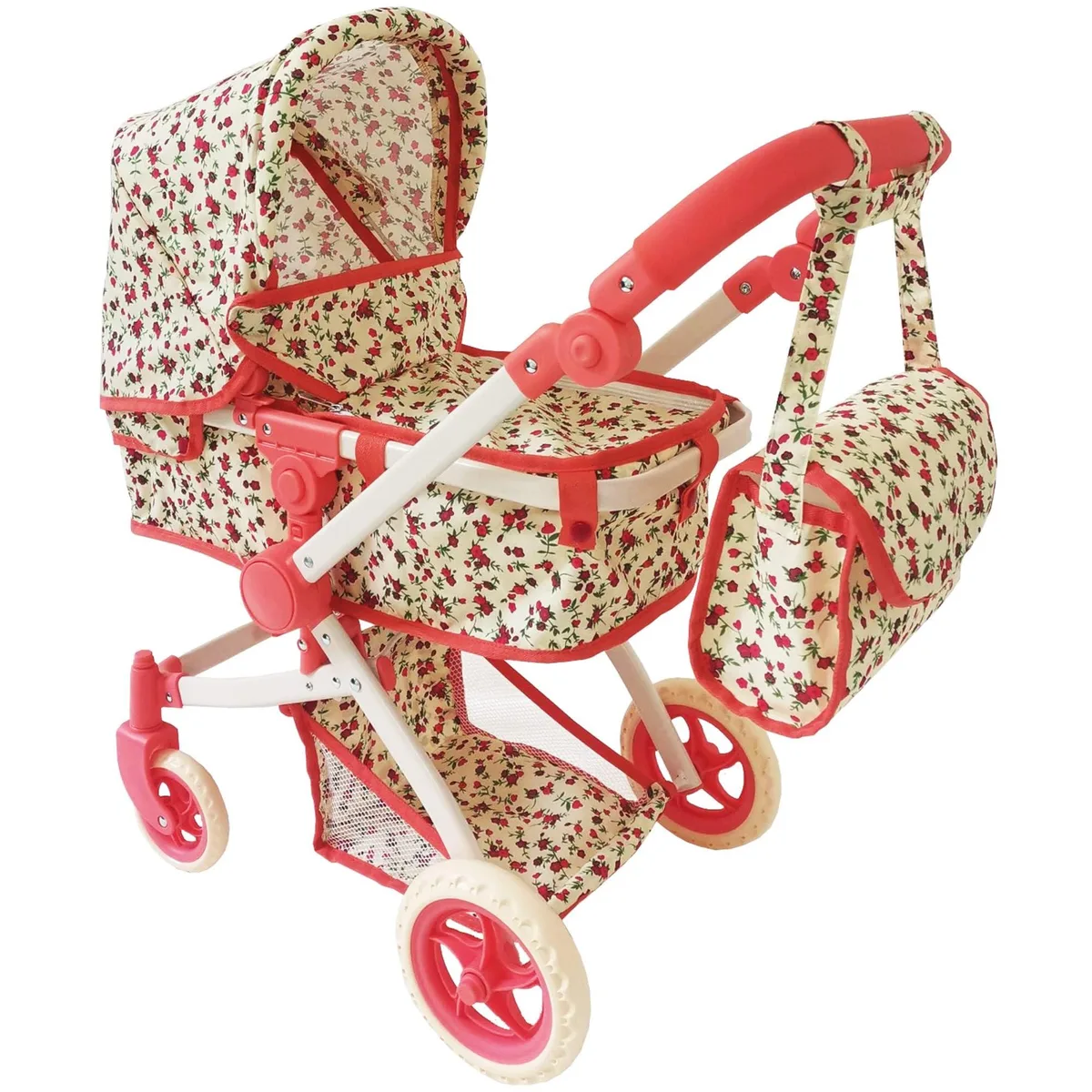  The New York Doll Collection Convertible Combo Doll Stroller Red 18 Inch — product photo