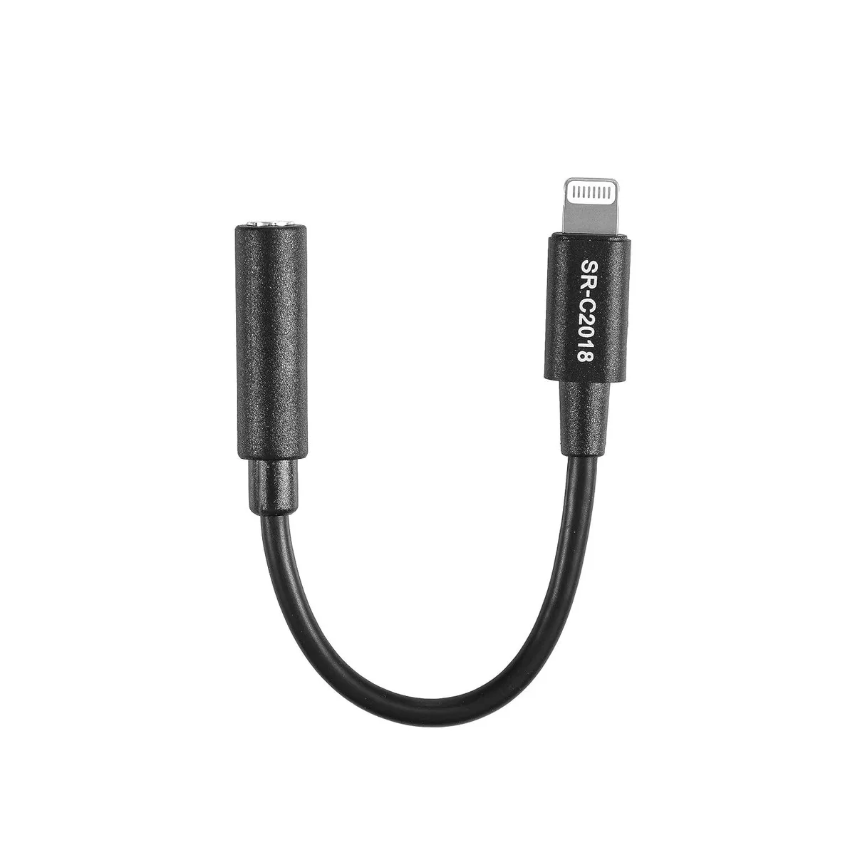 LORDWORLD LORDWORLD SR-C2018 Short Gold-Plated Female 3.5mm TRS to Lightning Male Adapter Cable — product photo