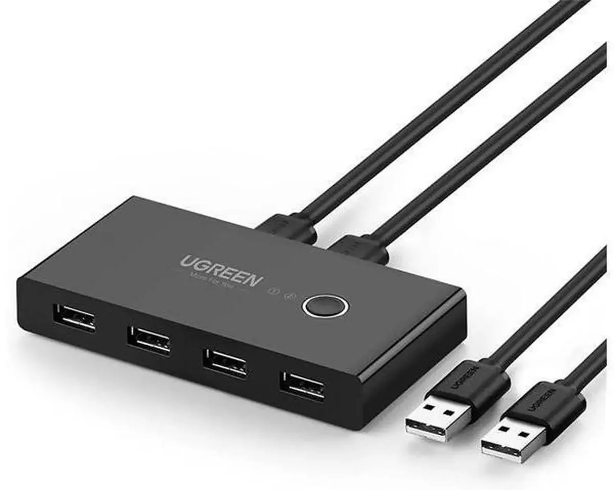 SMUGDESK SMUGDESK USB 2.0 KVM Switch 2-Port 4-Device 480Mbps — product photo