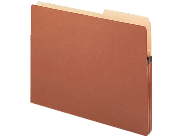 Smead Smead 73085 File Pocket 1 3/4 Inch Expansion 2/5 Tab Letter Redrope 25/Box — product photo