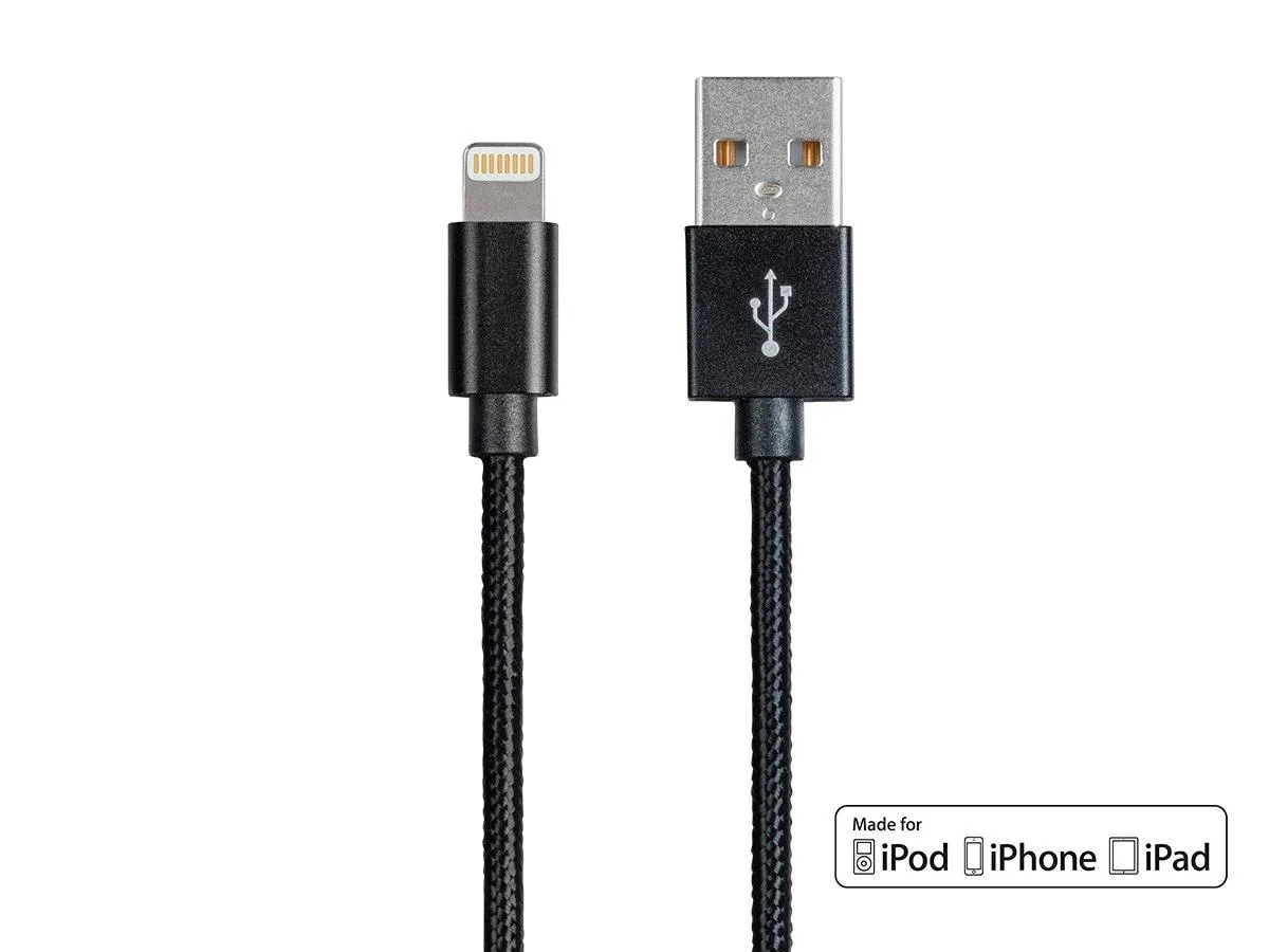 Monoprice Inc. Monoprice Inc. 130762 Palette Series Lightning cable 3ft Black — product photo