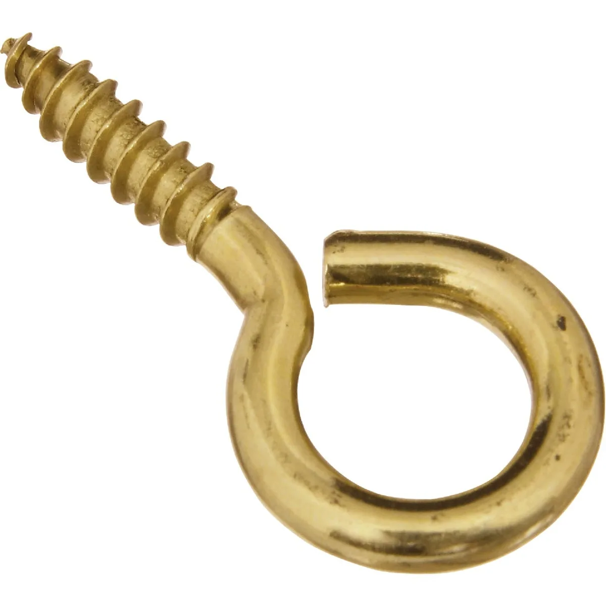 National National #8 Brass Large Screw Eye 3 Ct V2015 — product photo