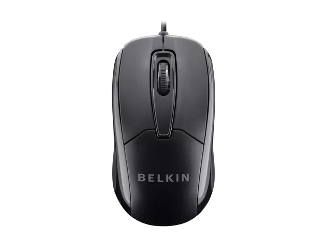 Belkin Belkin F5M010QBLK 3-Button Wired USB Optical Mouse 800 dpi 4.9 ft Cord — product photo