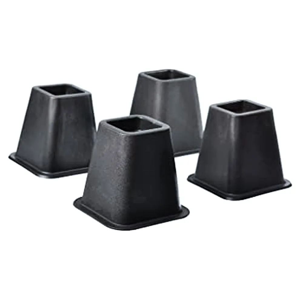 TVTime Direct TVTime Direct 4 Pack Bed Risers 6 inch Full Black — product photo
