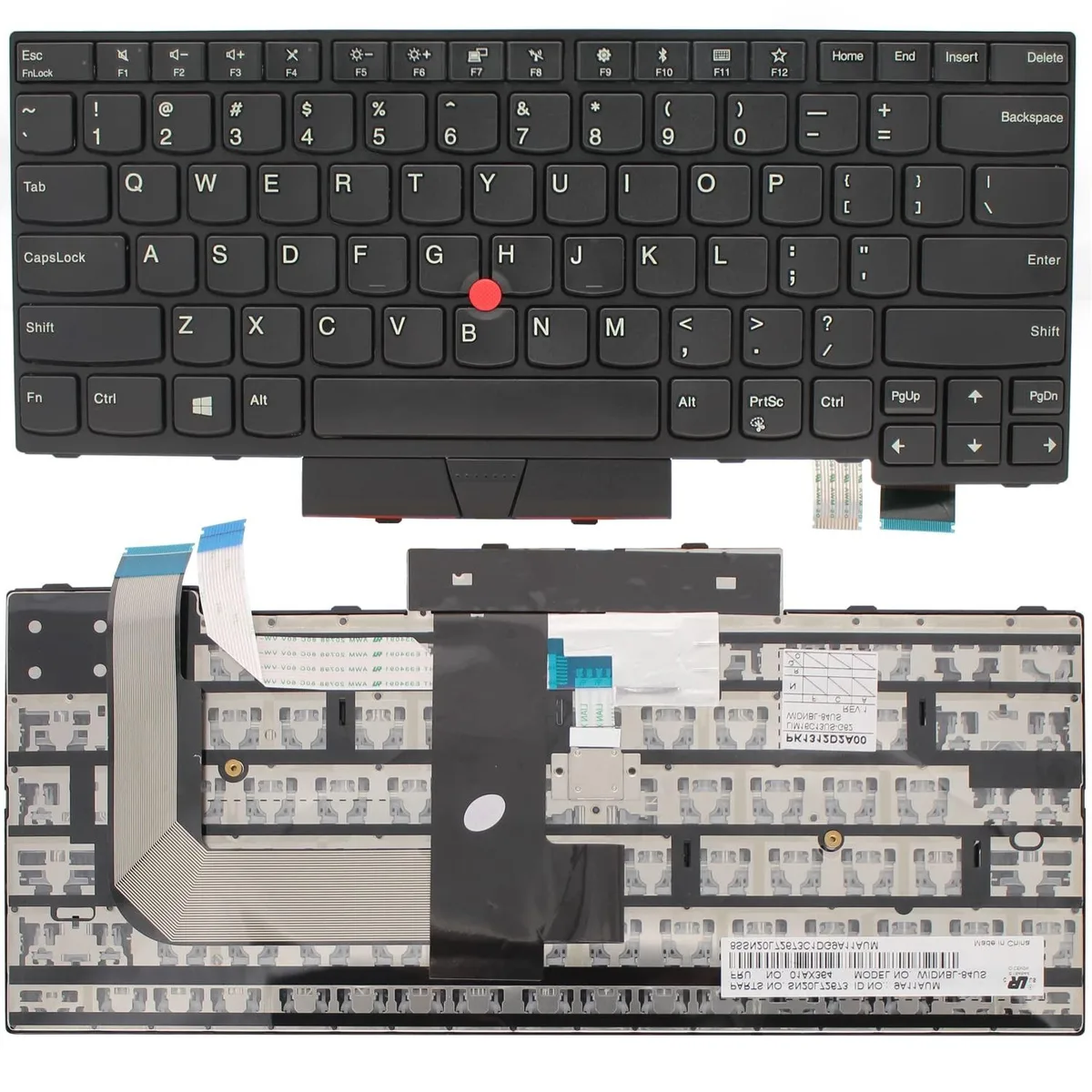 Barrow Mods Barrow Mods ThinkPad T470 T480 A475 A485 US Keyboard with Frame Pointer Non-Backlight 2 in 1 Accessory — product photo
