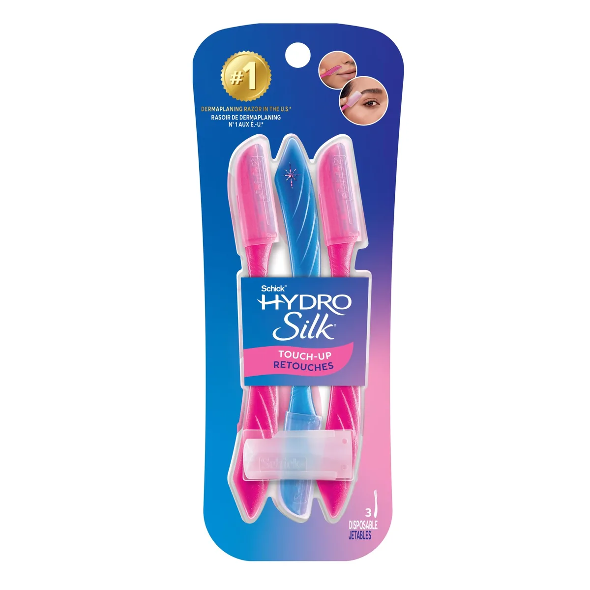 No Sew No Sew Schick Hydro Silk Touch-Up Dermaplaning Tool 3ct 27g — product photo