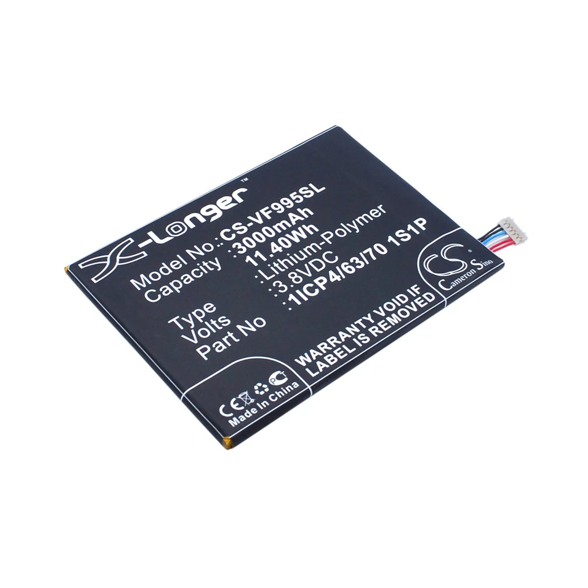 Cameron &amp; Co Cameron &amp; Co DS-CS-VF995SL cell phone battery 3000mAh 3.8V Li-Polymer black — product photo