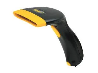 Yellow and black handheld CCD barcode scanner with USB cable