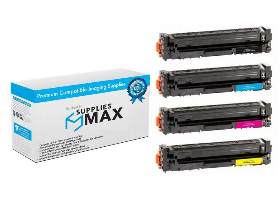 SuppliesMax SuppliesMax CF400XQ1 Toner Cartridge Combo Pack BK/C/M/Y 2800 Pages — product photo