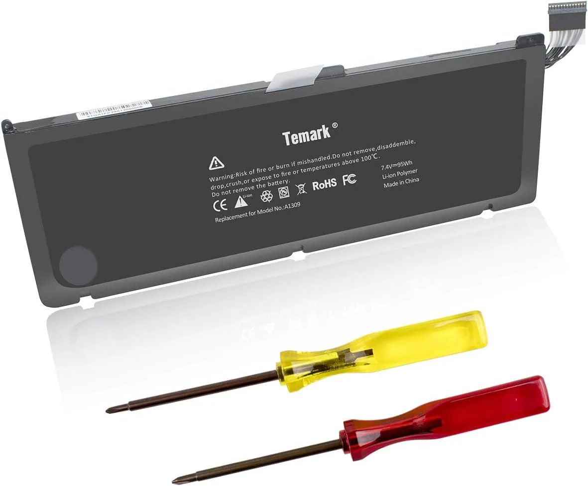 TAURKENAM TAURKENAM 17inch Laptop Battery A1309 95Wh 7.4V for MacBook Pro A1297 2009-2010 — product photo