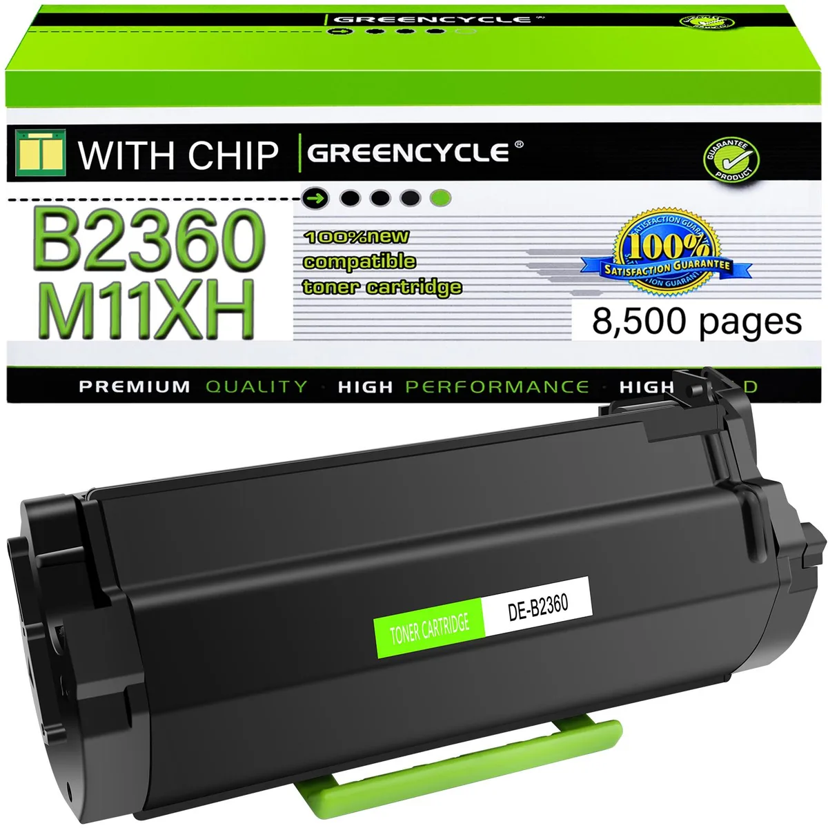 GREENCYCLE GREENCYCLE B2360 M11XH compatible toner cartridge black 8500 pages — product photo