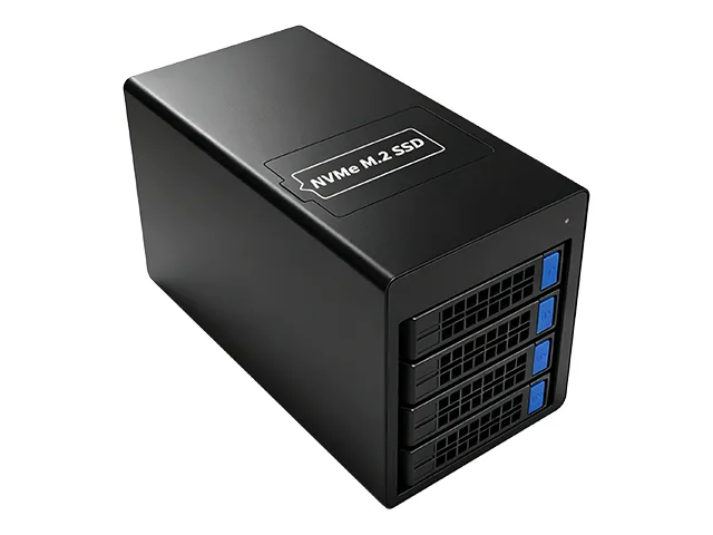 Syba Syba SI-TDB50132 4-bay SATA 3.5/2.5" + M.2 NVMe drive enclosure — product photo