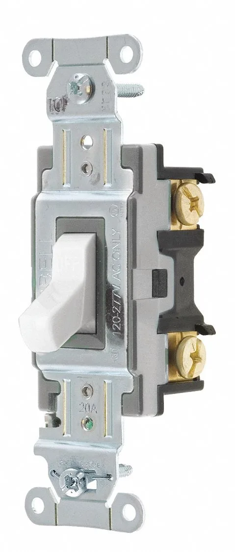 Hubbell Incorporated Hubbell Incorporated CSB120W 20A 120/277V AC Single Pole Toggle Switch — product photo