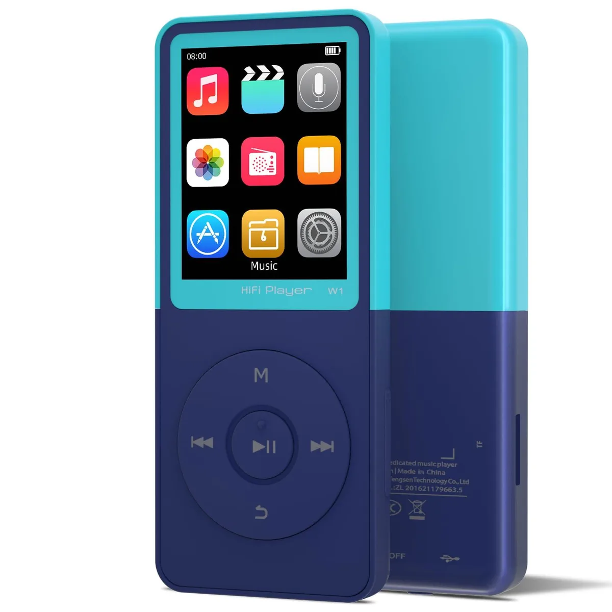 GOPOSOO 32 GB MP3 Player Light Blue 1.8 inch — product photo