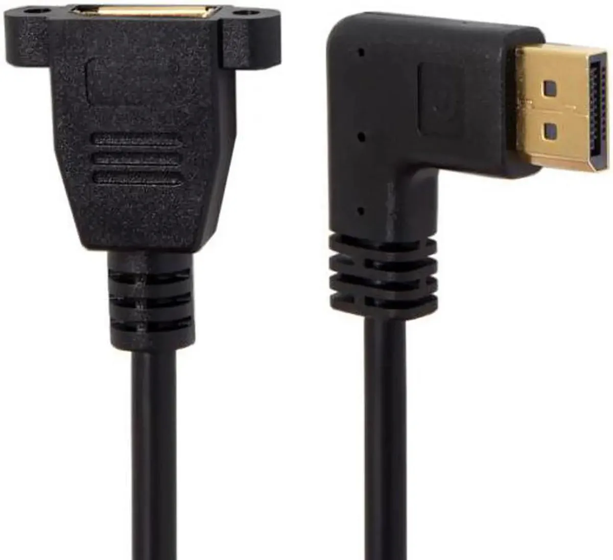 Vszerda Vszerda DisplayPort Male to Female 90° Left Down Angled Extension Cable 30cm — product photo