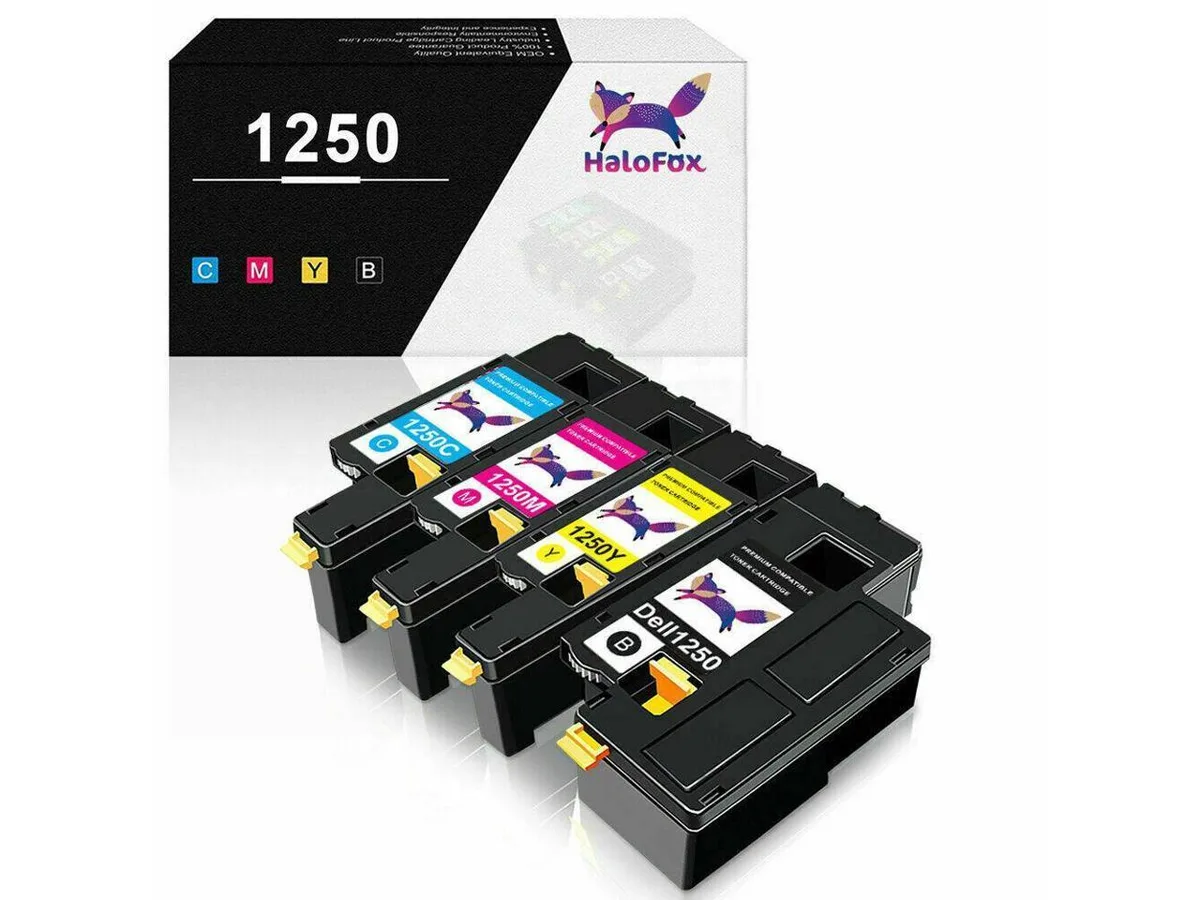 V4ink V4ink 4 PK Toner Cartridge Color Set for Dell 1250 1350 1355 C1760 C1765 — product photo