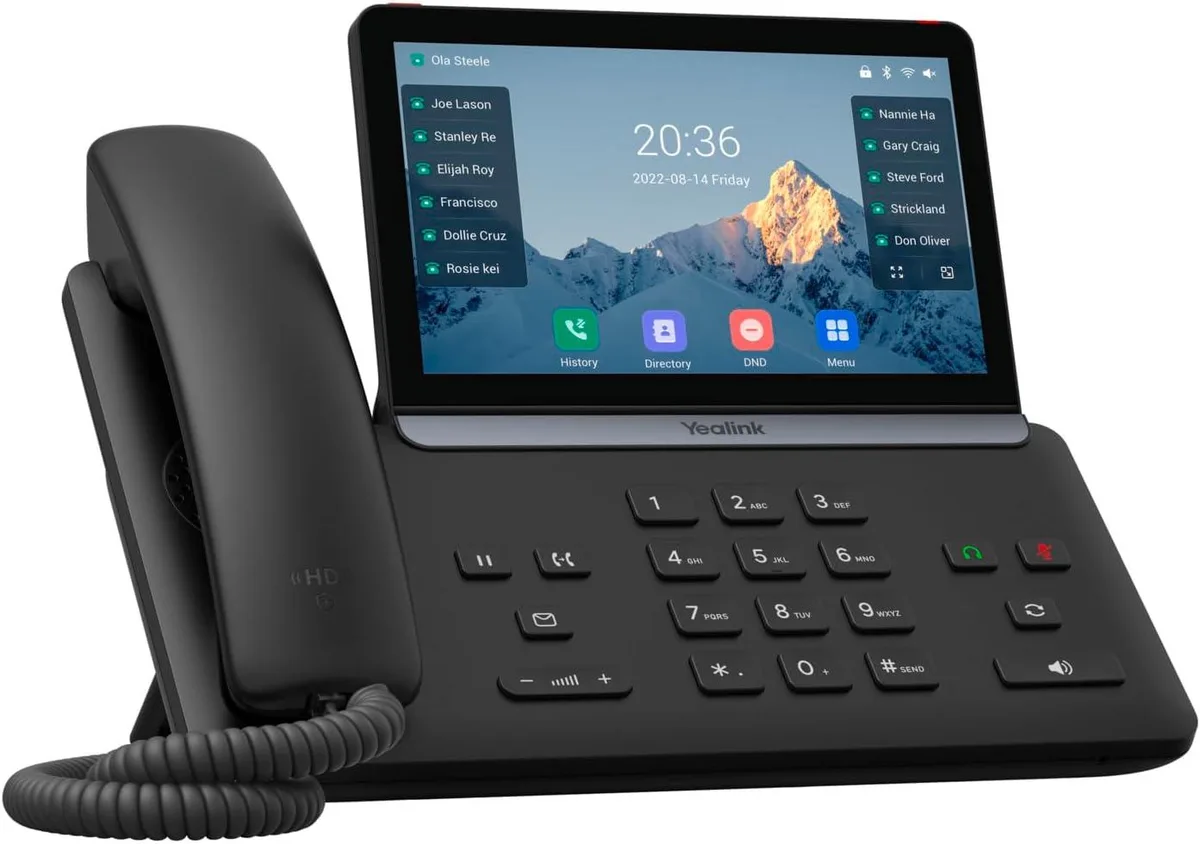 Yealink Network Technology Co., Ltd Yealink Network Technology Co., Ltd SIP-T87W 12-Line 7 inch Color Touch Screen Telephone (1301227) — product photo