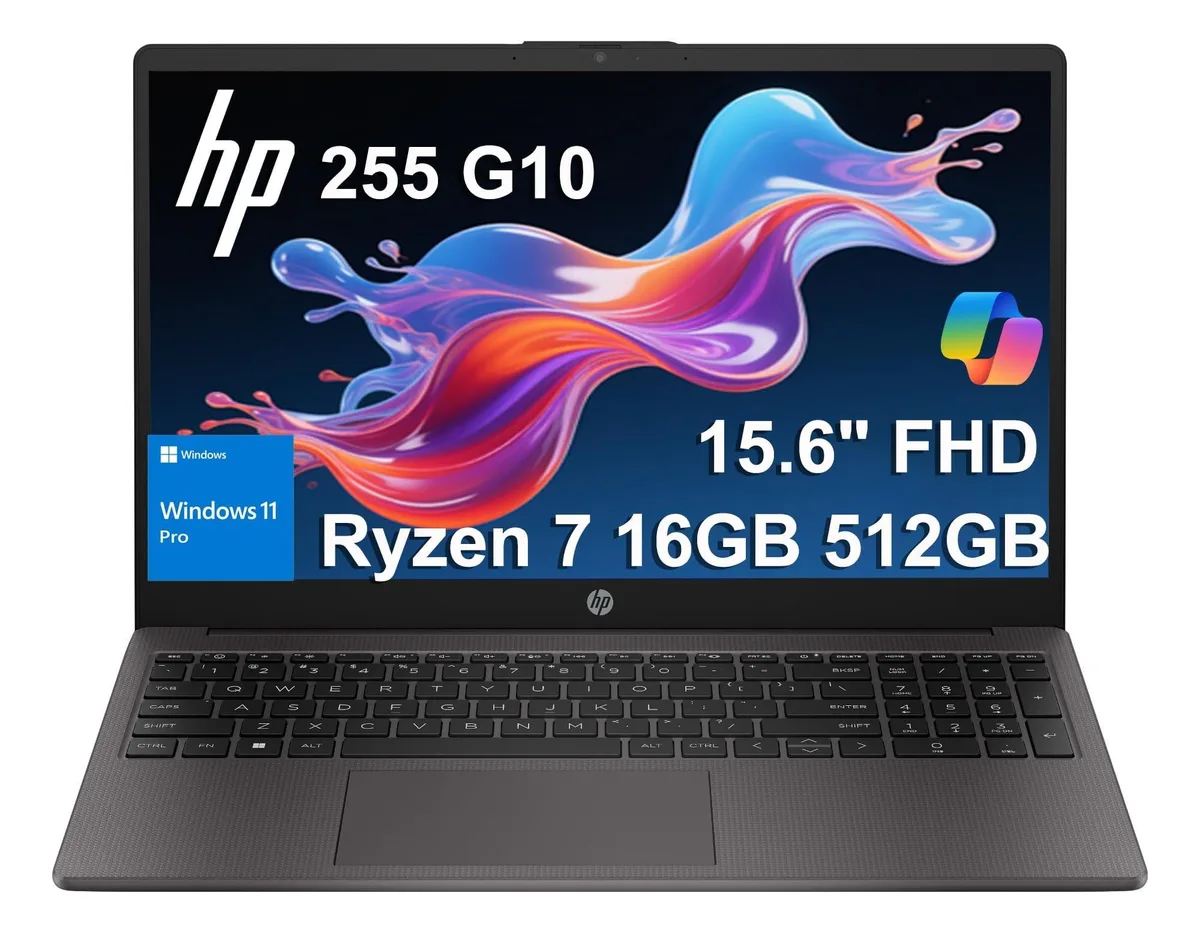 HP HP 255 G10 2 in 1 accessory Ryzen 7 7730U 16GB 512GB 15.6 FHD — product photo