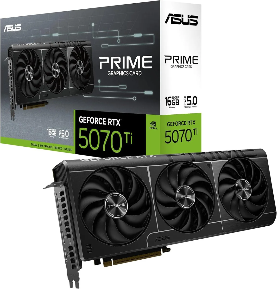 ASUS ASUS PRIME GeForce RTX 5070 Ti 16GB 256-Bit GDDR7 PCI Express 5.0 Graphics Card — product photo