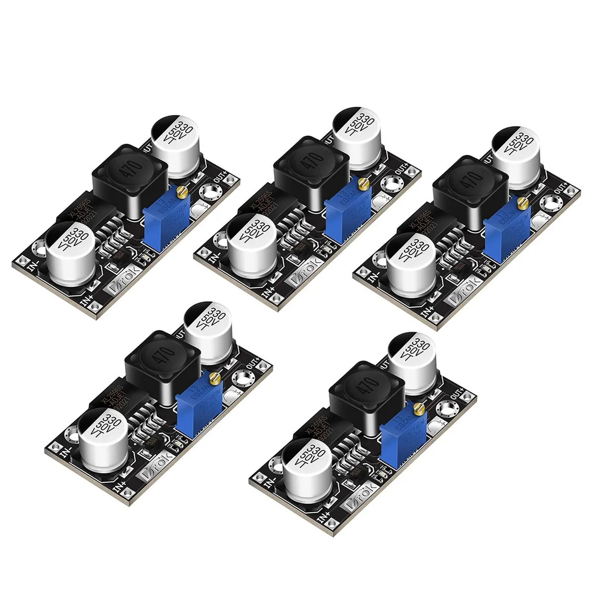 KEHIPI KEHIPI LM2596 Buck Converter 5pcs Step Down DC Voltage Regulator Adjustable 4.5-40V to 1.25-37V Power Adapter — product photo