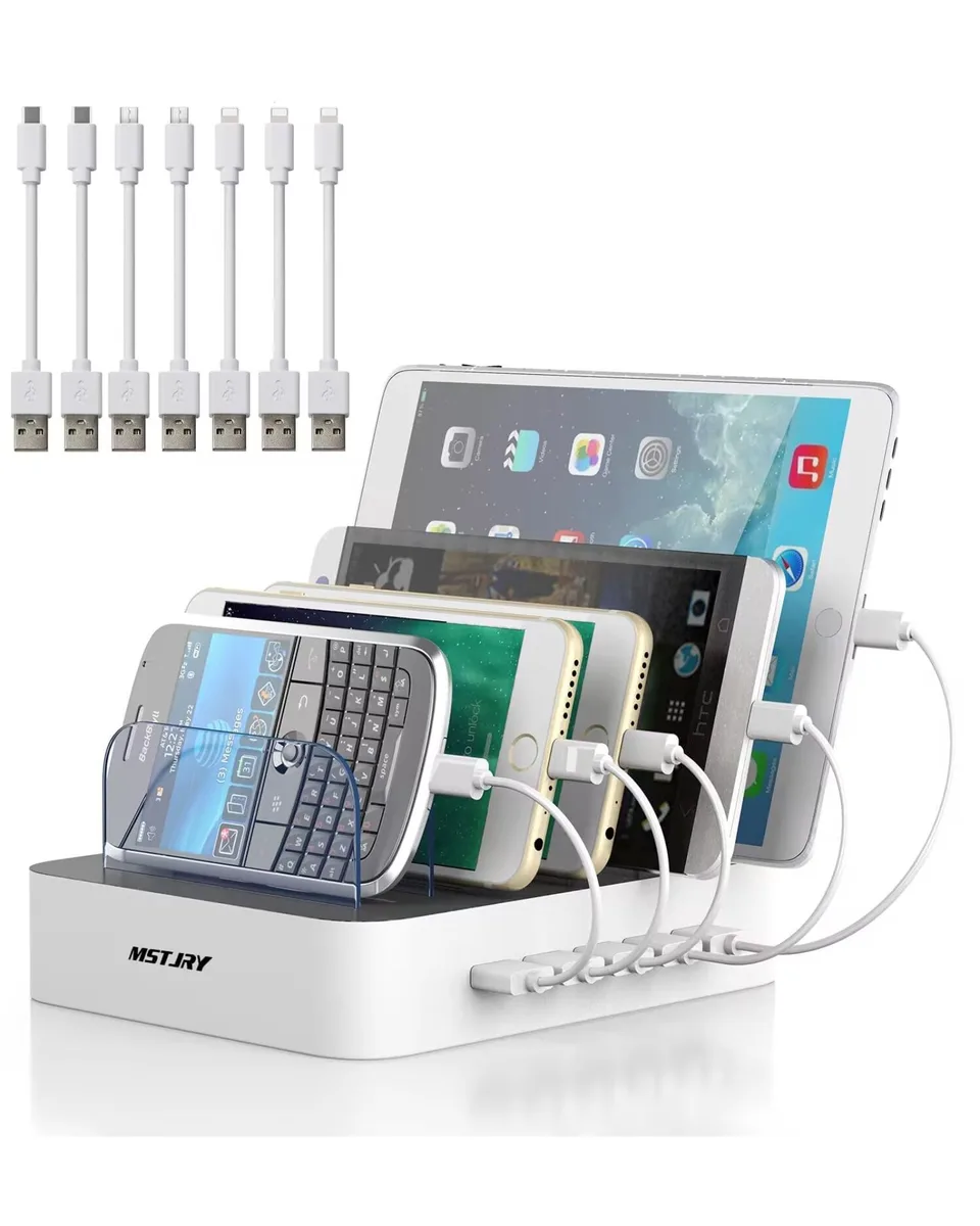  Belkin KCE0085 5-Port USB-A Charging Station with 7 Cables — product photo