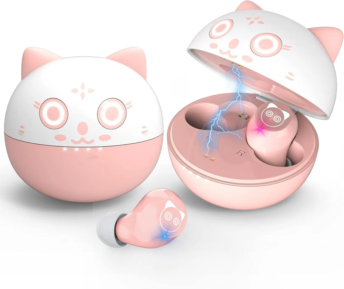 MAONO MAONO Pink Wireless Earbuds with Microphone — product photo