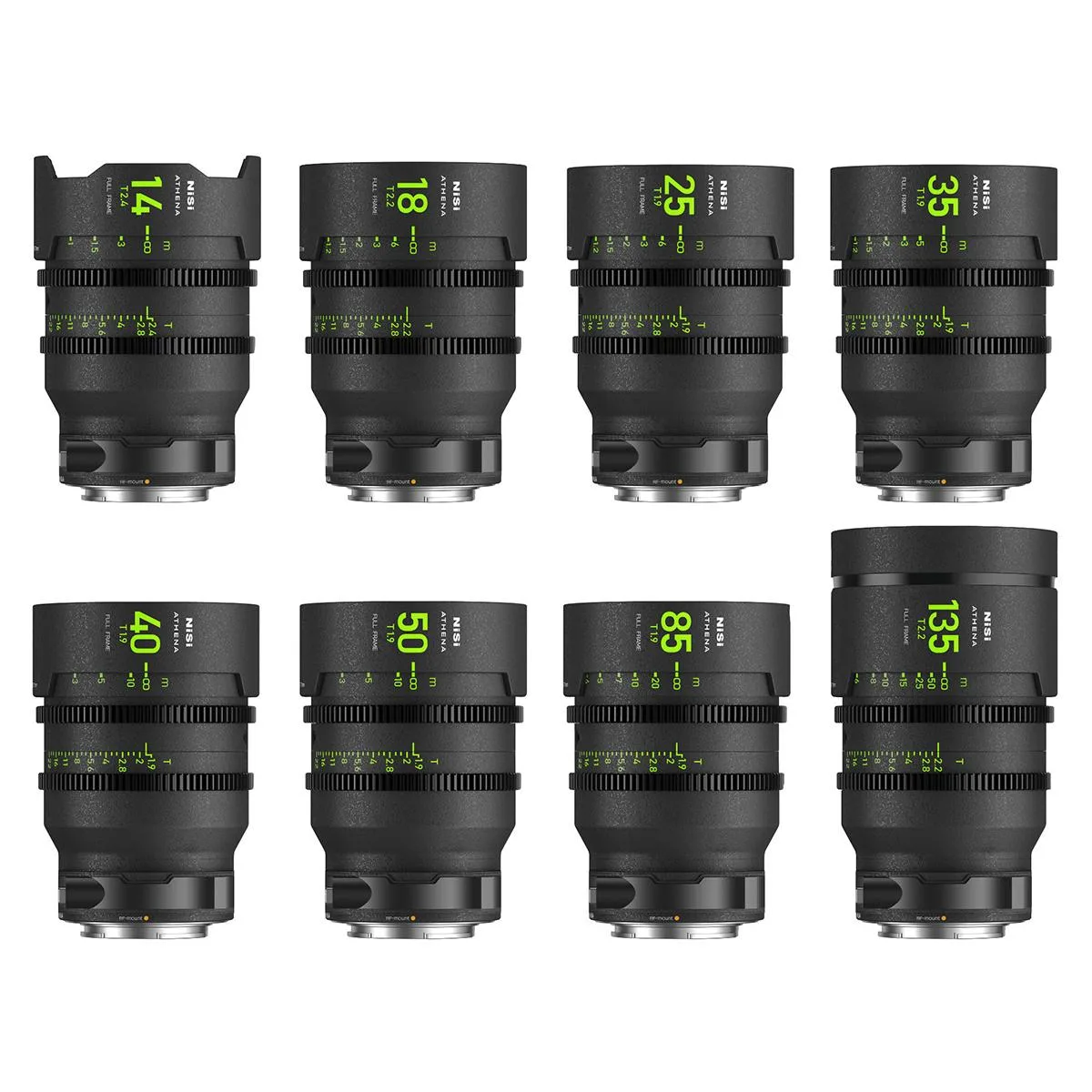 Nisi NiSi ATHENA PRIME Cine Master 8-Lens Kit Canon RF — product photo
