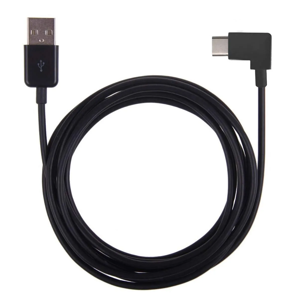 BUCIER BUCIER USB 3.1 Type C to USB 2.0 Cable 200cm 90 Degree Male-to-Male Black — product photo