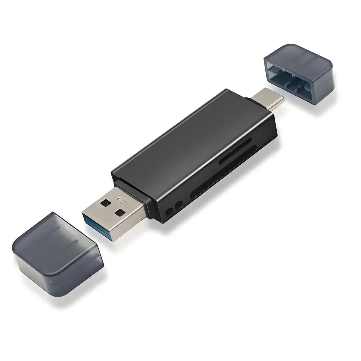 LORDWORLD LORDWORLD USB 3.0 &amp; Type-C Dual-Slot SD/microSD Card Reader — product photo