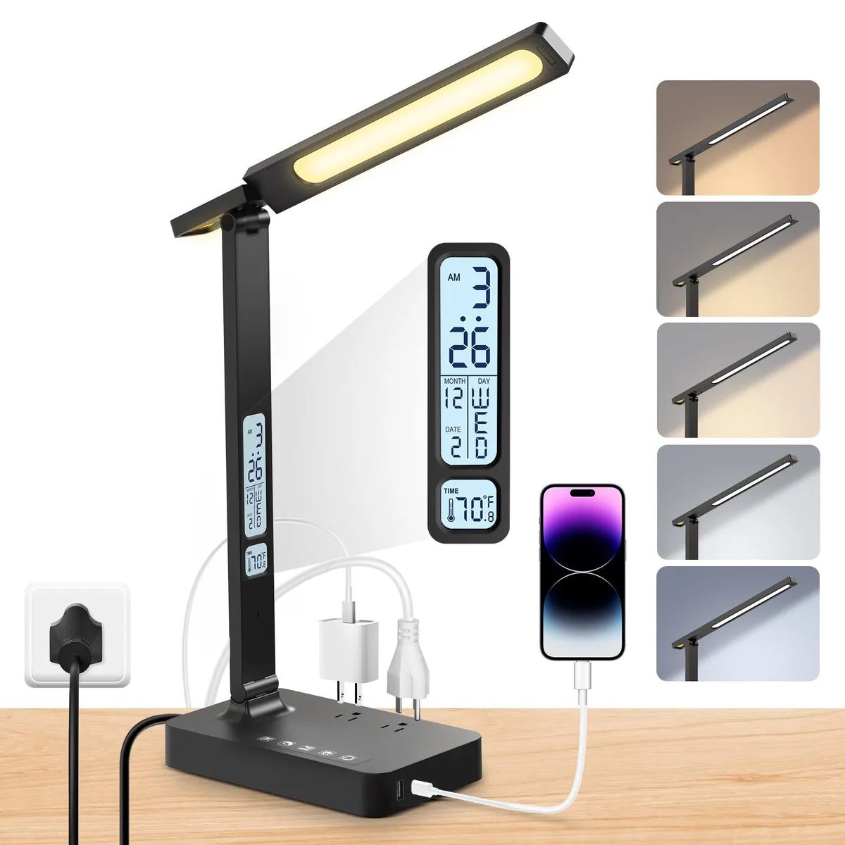  TP-LINK T228C-B Power Strip with LED Desk Lamp — product photo