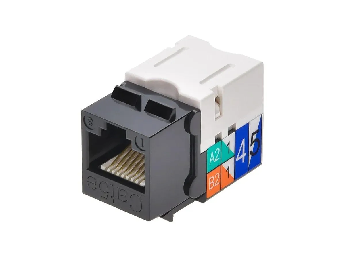 Monoprice Inc. Monoprice Cat5E Punch Down Keystone Jack Black 110 type IDC 90 Degree — product photo