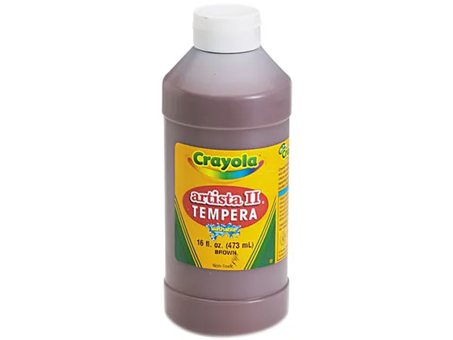 Crayola Crayola 543115007 Artista II Washable Tempera Paint Brown 16 oz educational supply — product photo
