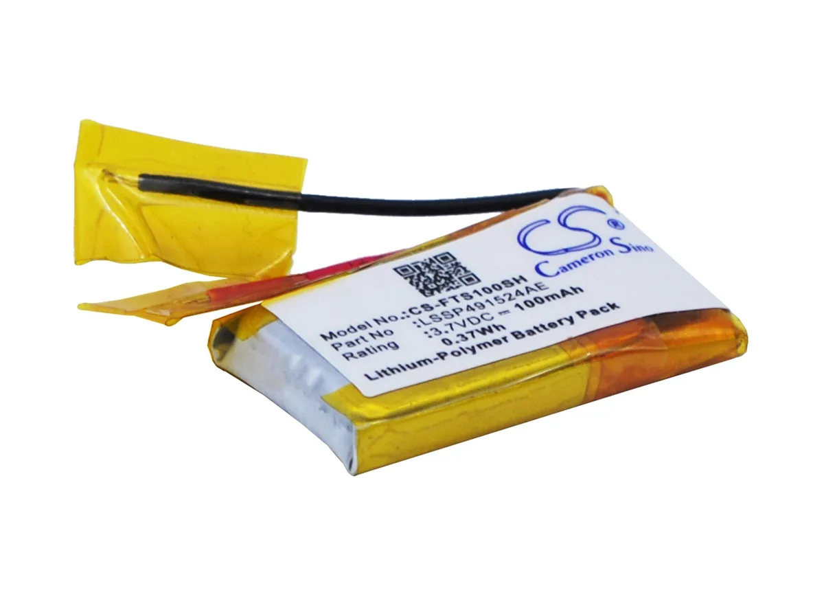  Cameron Sino 100mAh 3.70V lithium polymer battery 24.00 x 15.50 x 4.20mm — product photo