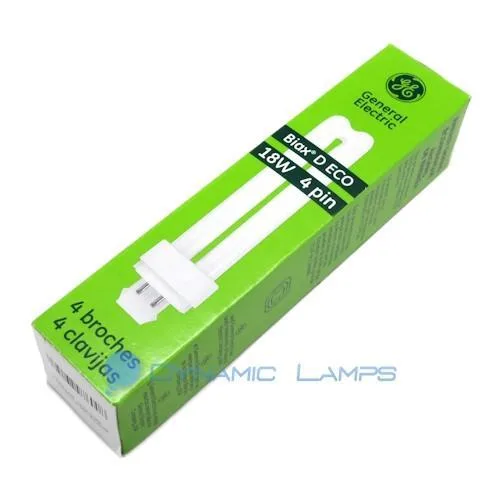 GE 18 W double-tube CFL bulb with G24q-2 4-pin base, clear finish