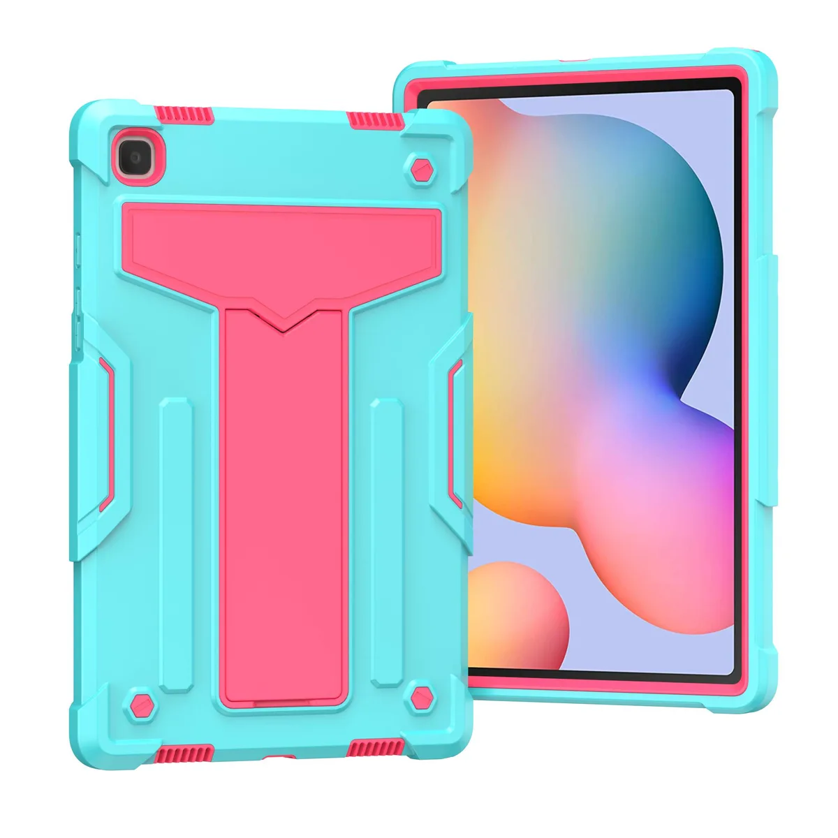 anicestore anicestore Case for Samsung Galaxy Tab A7 10.4" SM-T500/T505/T507 (2020) Teal/Pink — product photo