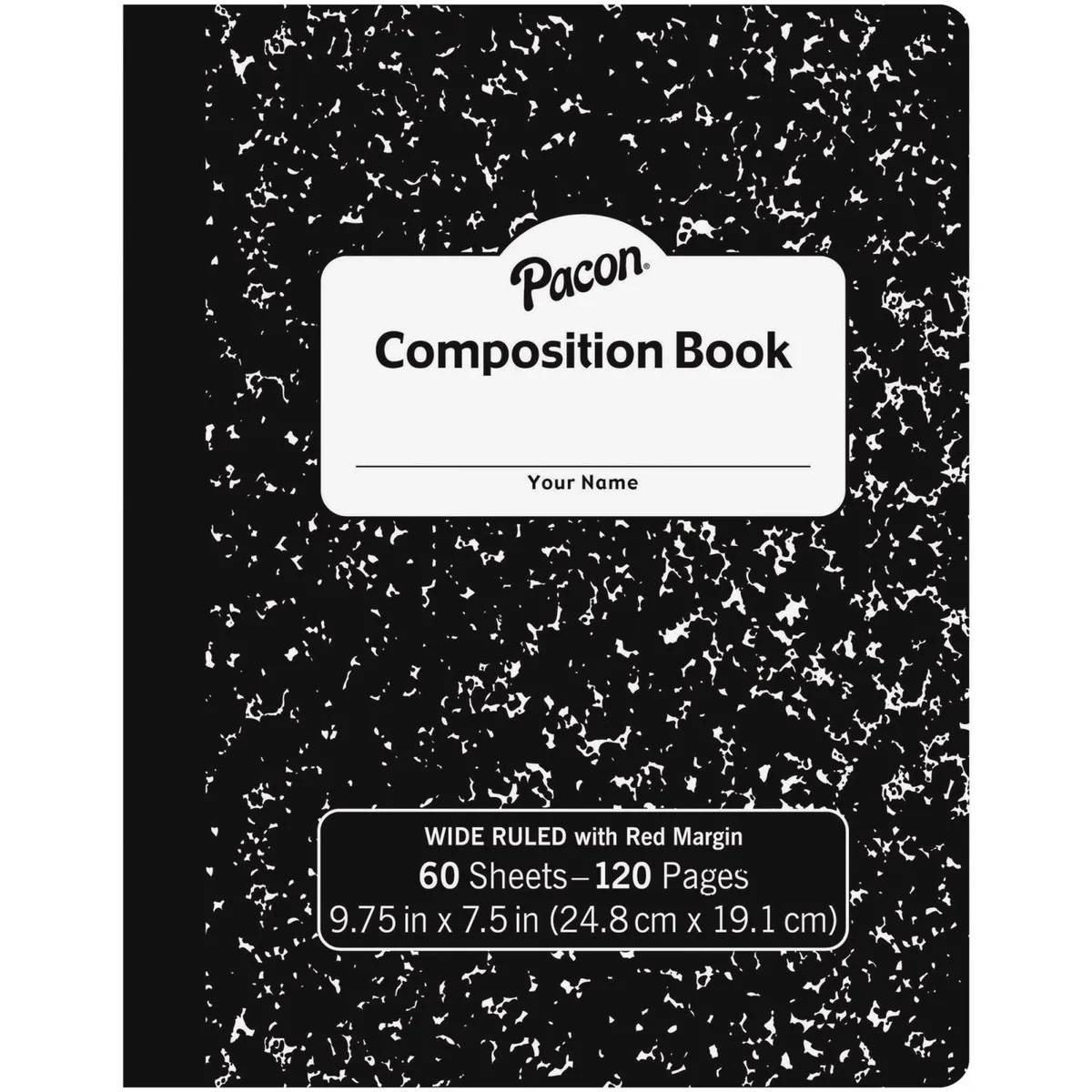 Pacon Pacon MMK37118 Composition Book 60 Sheets .38" Ruled 7.50" x 9.75" Carton 72 pcs — product photo