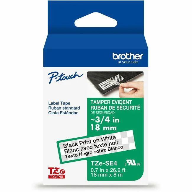 Brother Brother P-touch TZe Tamper Evident Laminated Label Tape — product photo