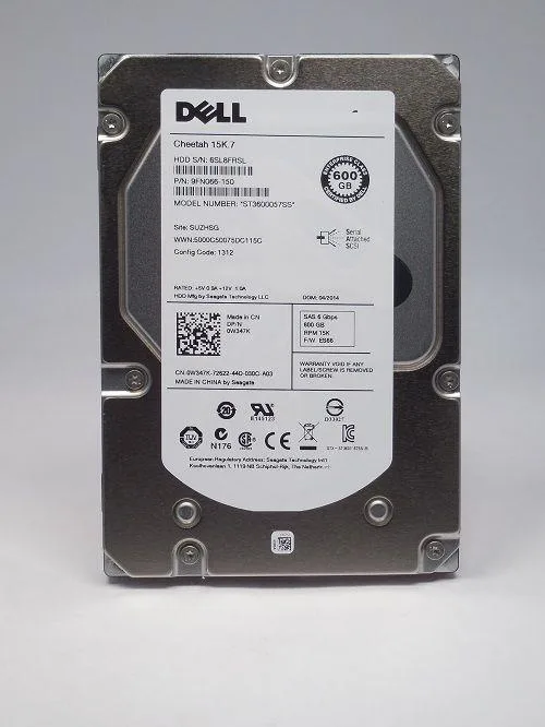 DELL DELL W347K 600GB 15K SAS 3.5" internal hard drive — product photo