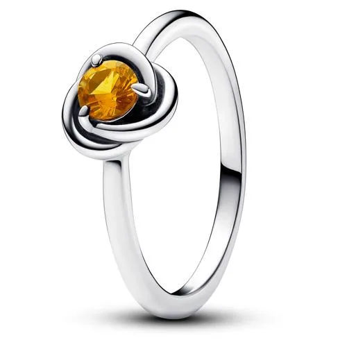 PANDORA PANDORA November Honey Eternity Circle Ring Silver — product photo