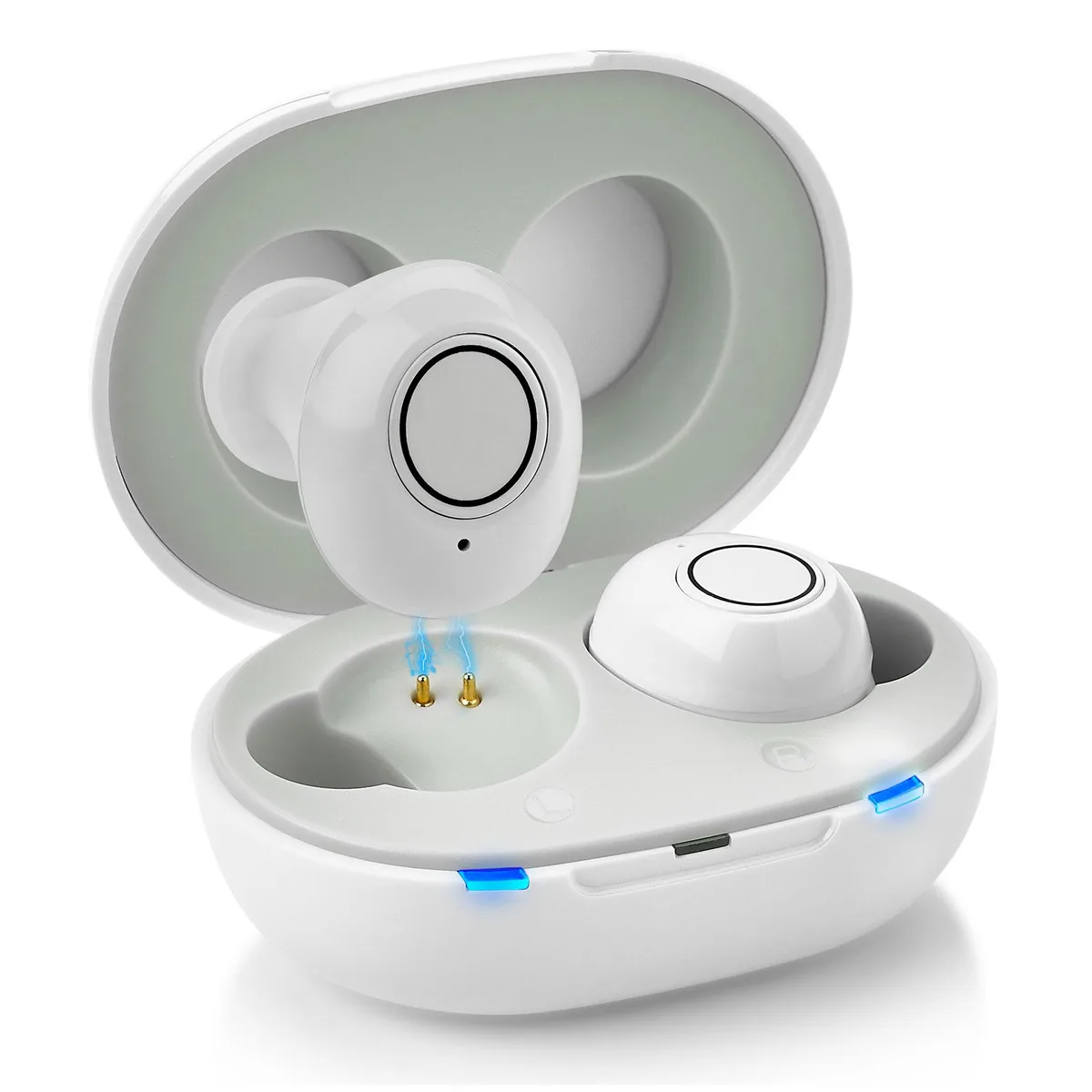 MEDca MEDca Rechargeable Digital Hearing Amplifier 2-Piece Set White — product photo
